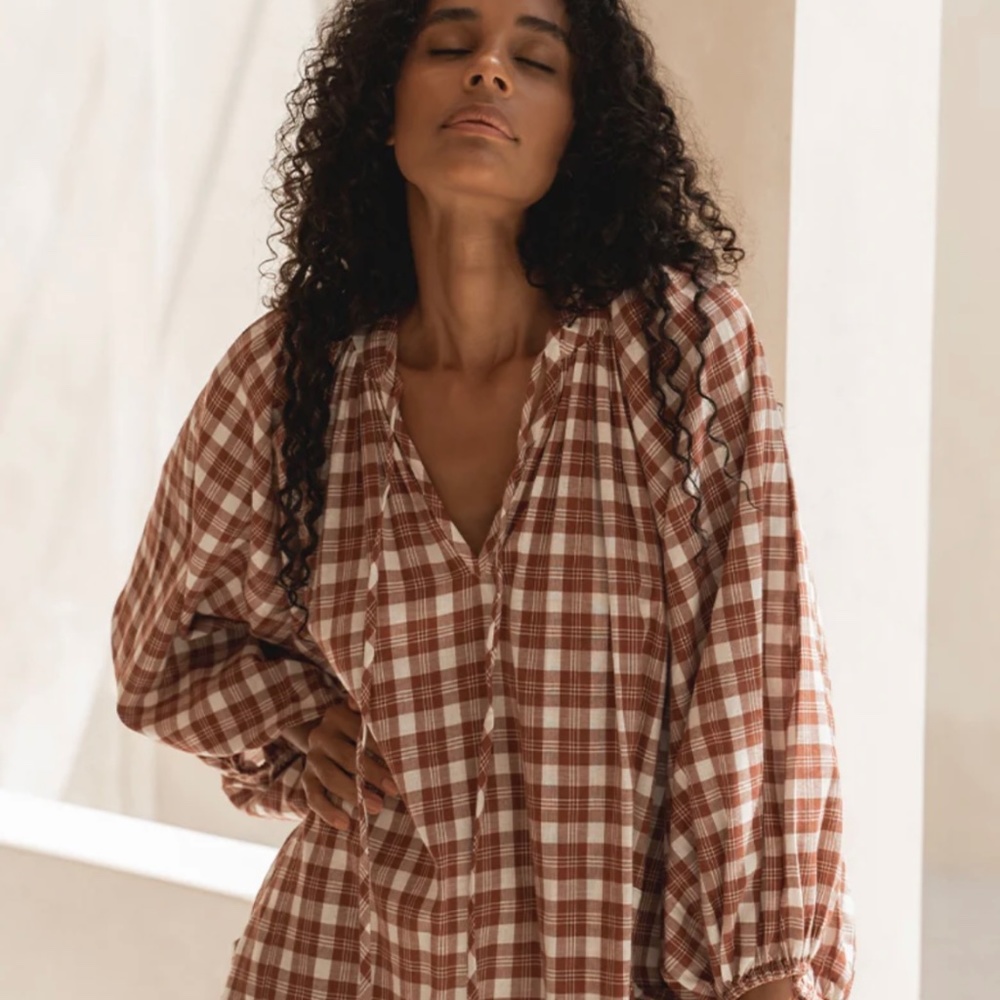 Daughters of India Poet Maxi in Red Clay - XS - Picture 7 of 7